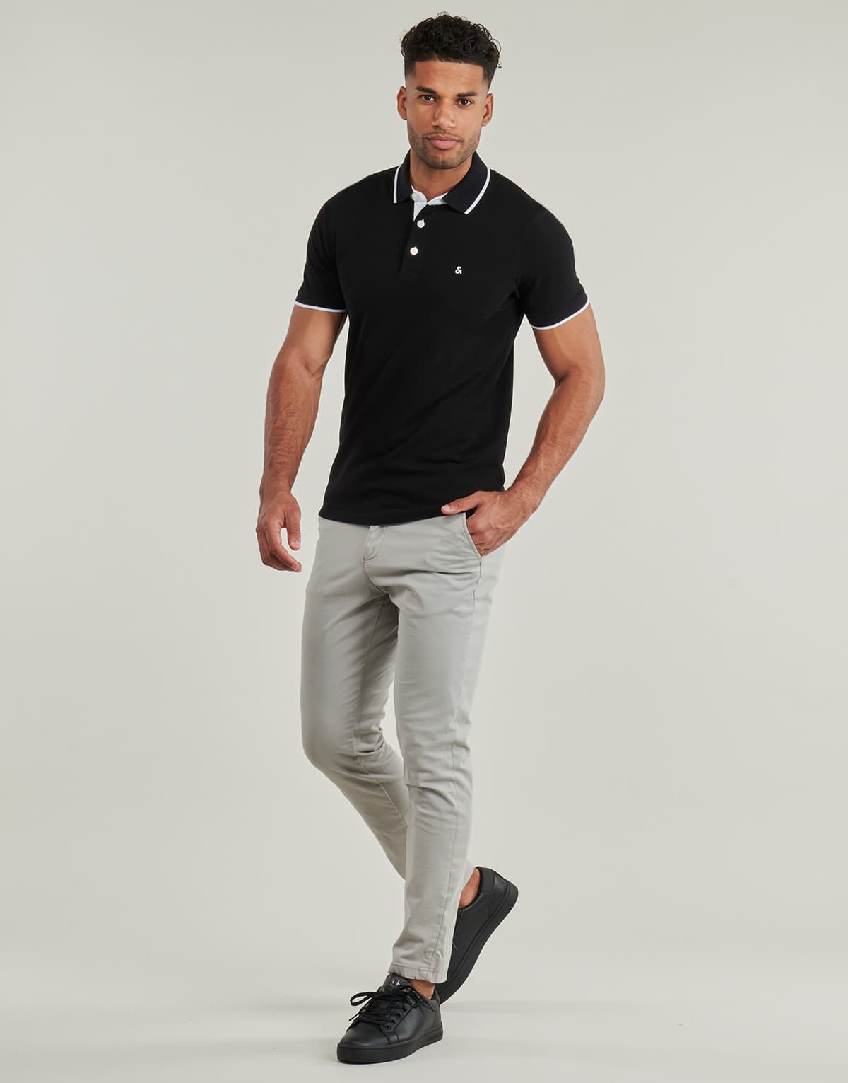 Men's Polo Shirts Jack & Jones Black