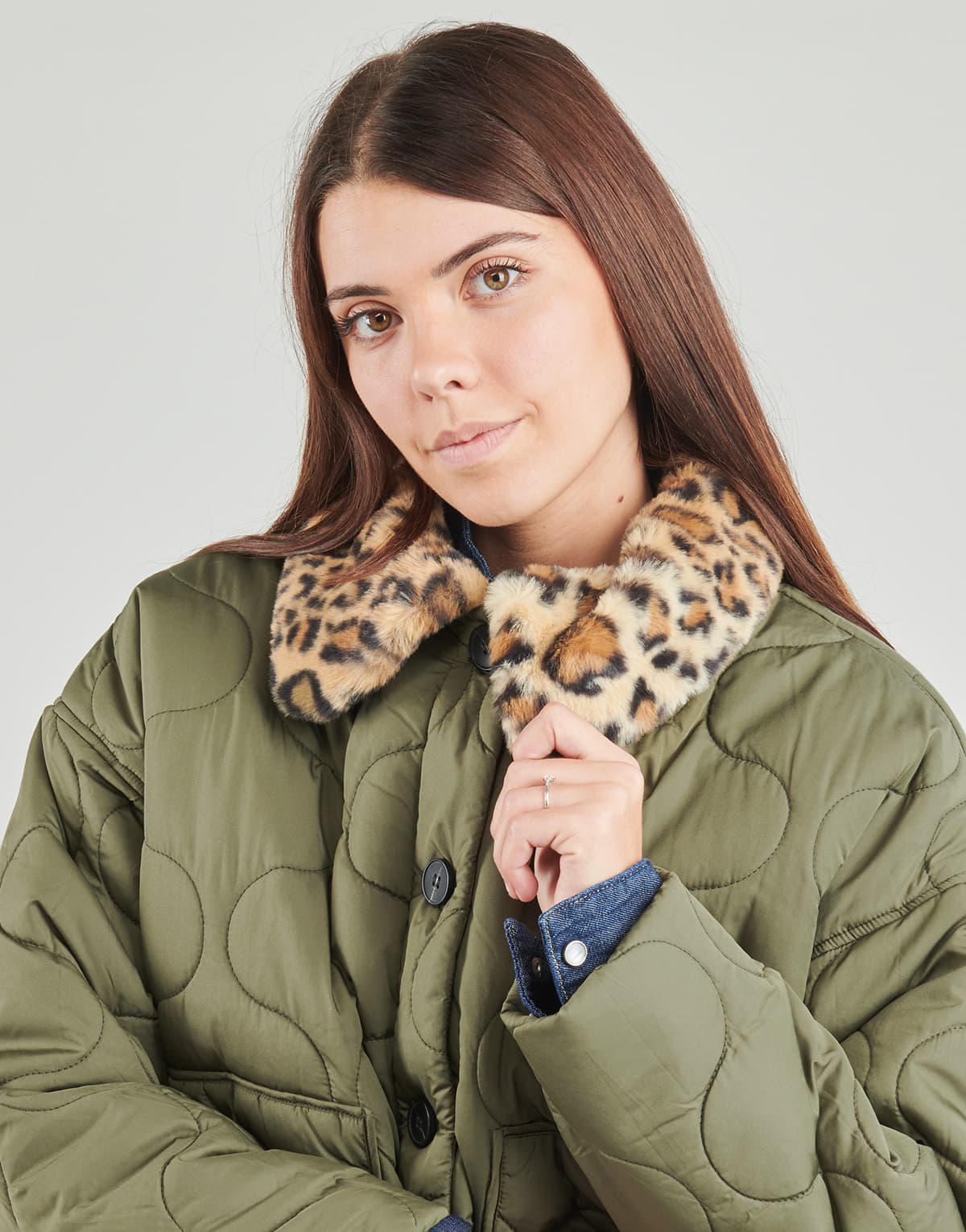 Women's Jackets Noisy May Khaki