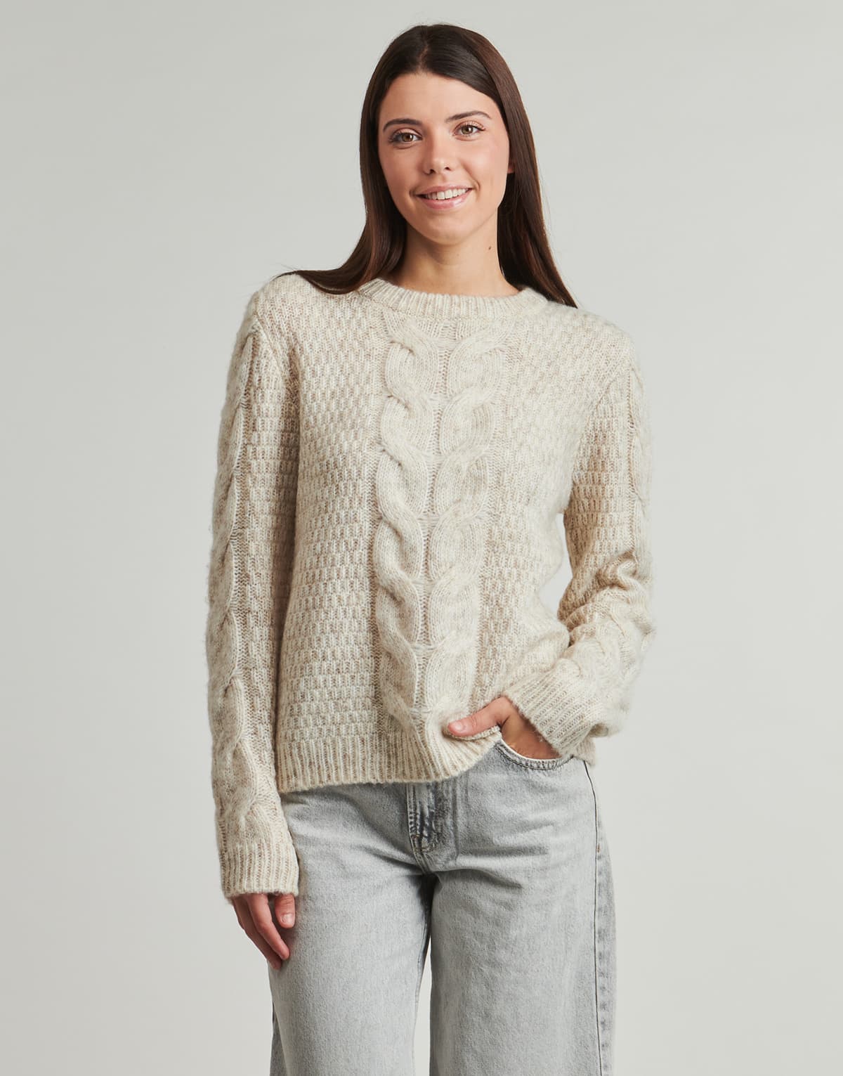 Women's Sweaters Pieces Beige