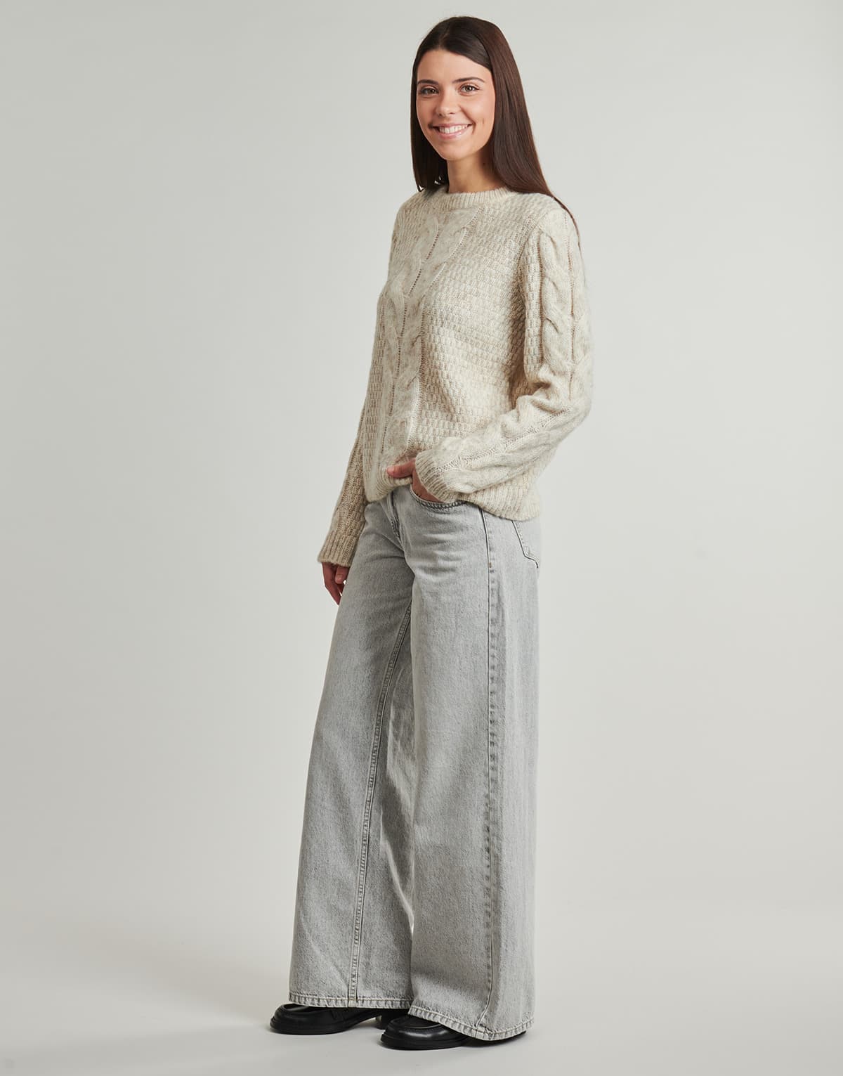 Women's Sweaters Pieces Beige