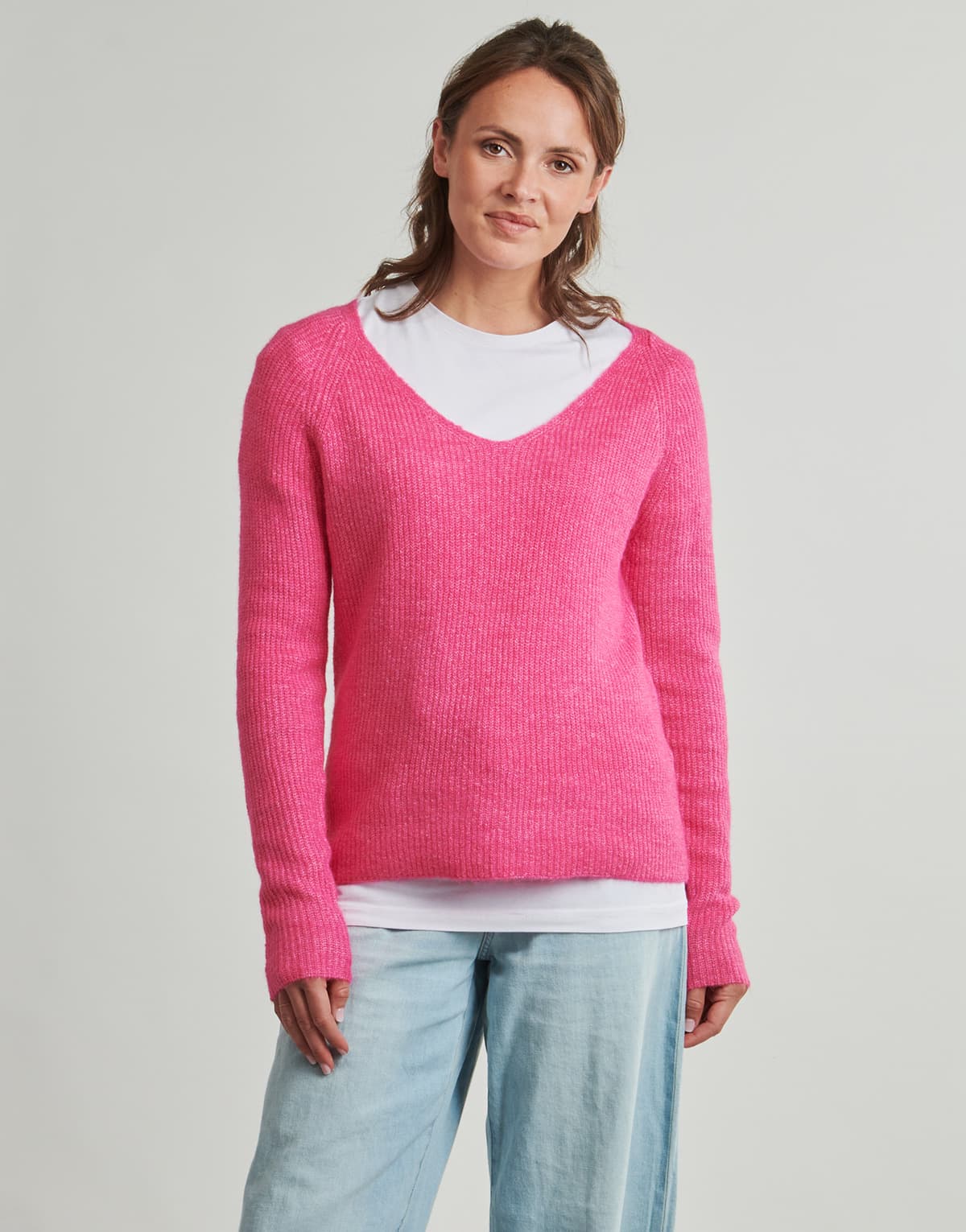 Women's Sweaters Pieces Pink