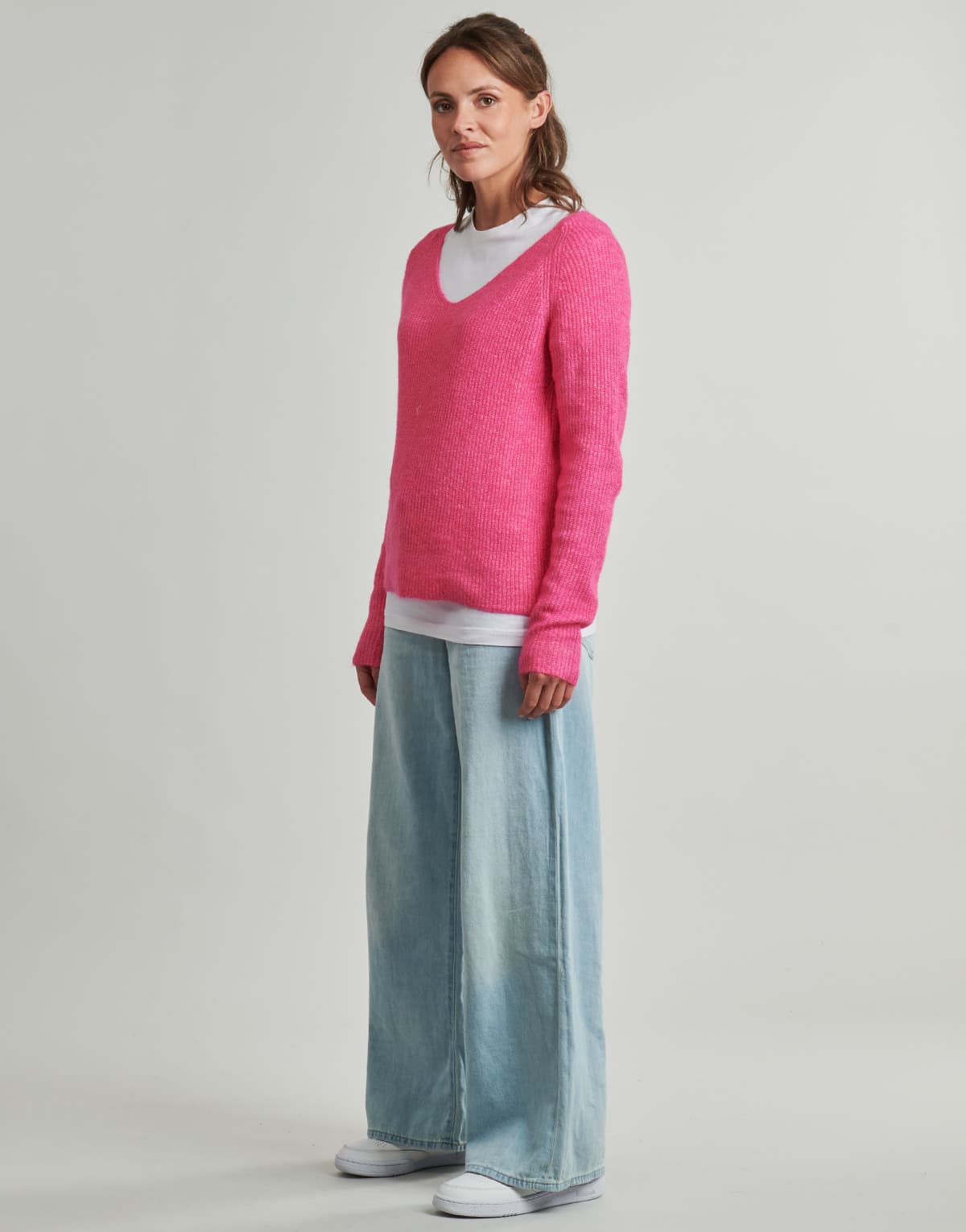 Women's Sweaters Pieces Pink
