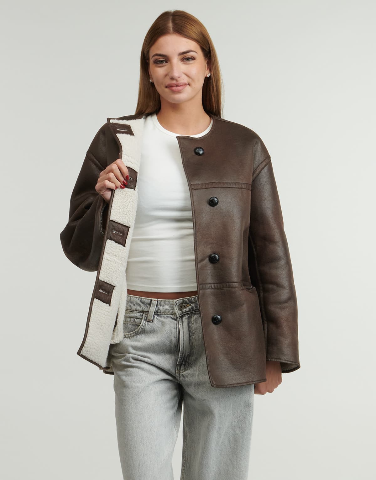 Women's Jackets Pieces Beige