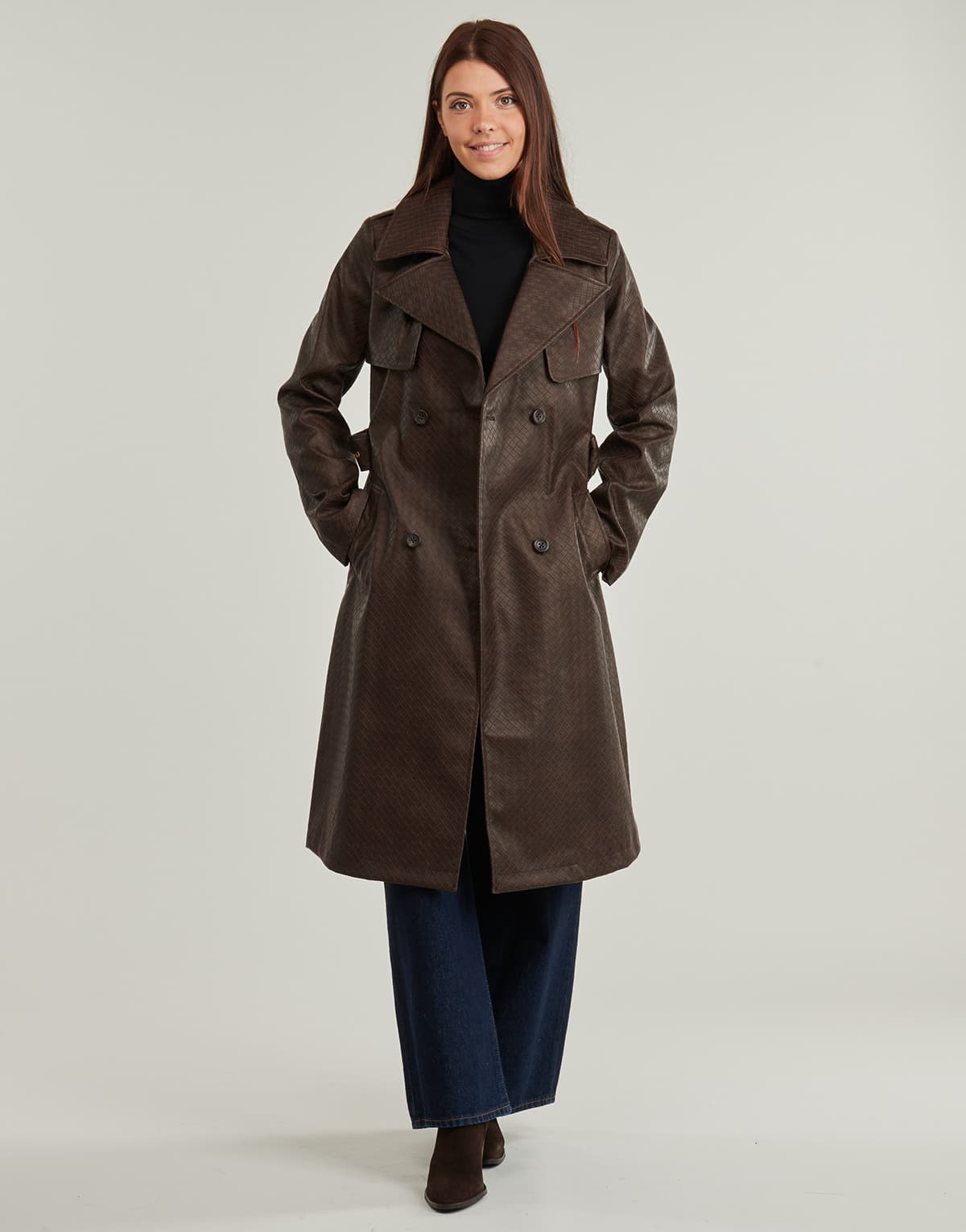 Women's Coats Guess Brown