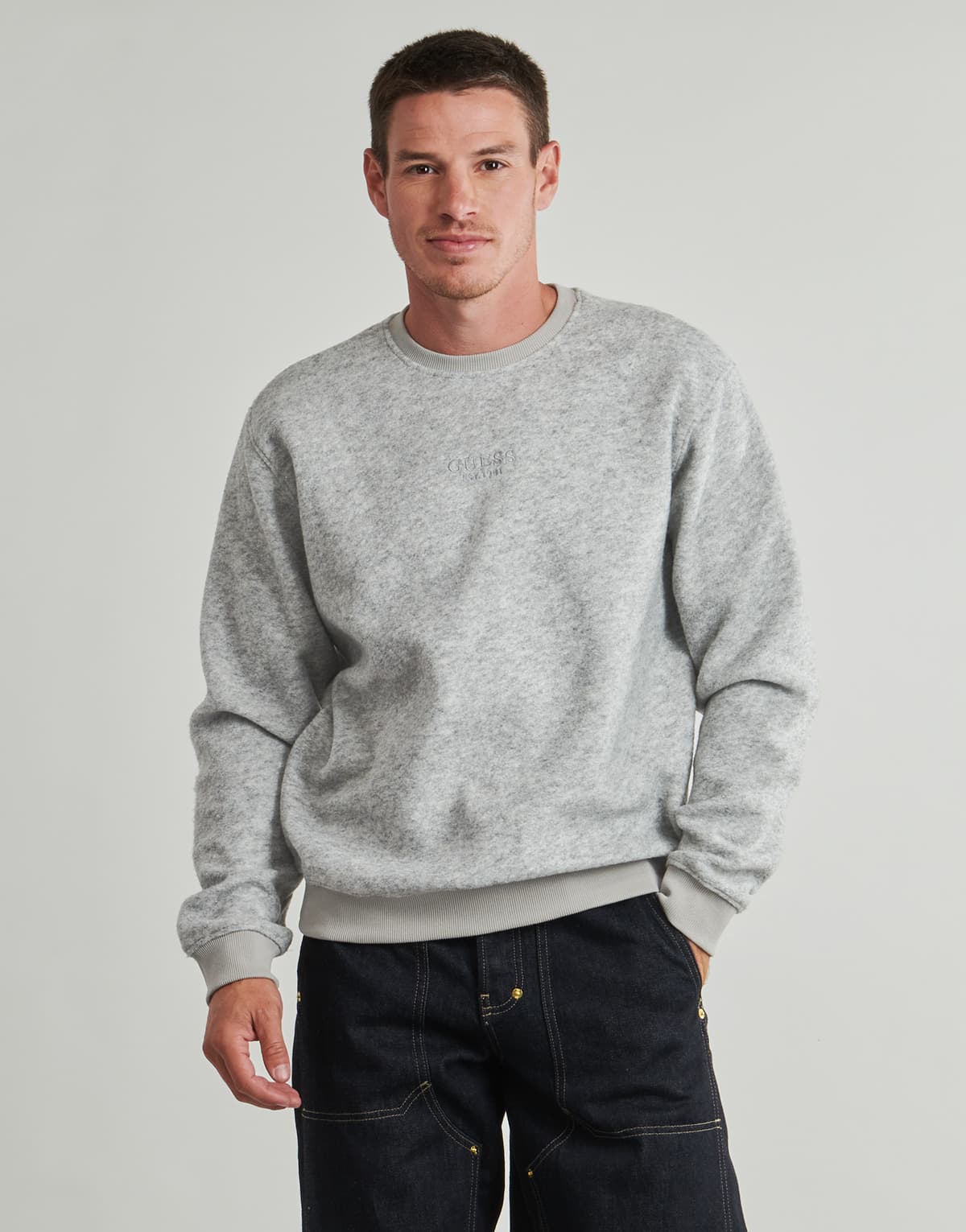 Men's Sweaters Guess Gray