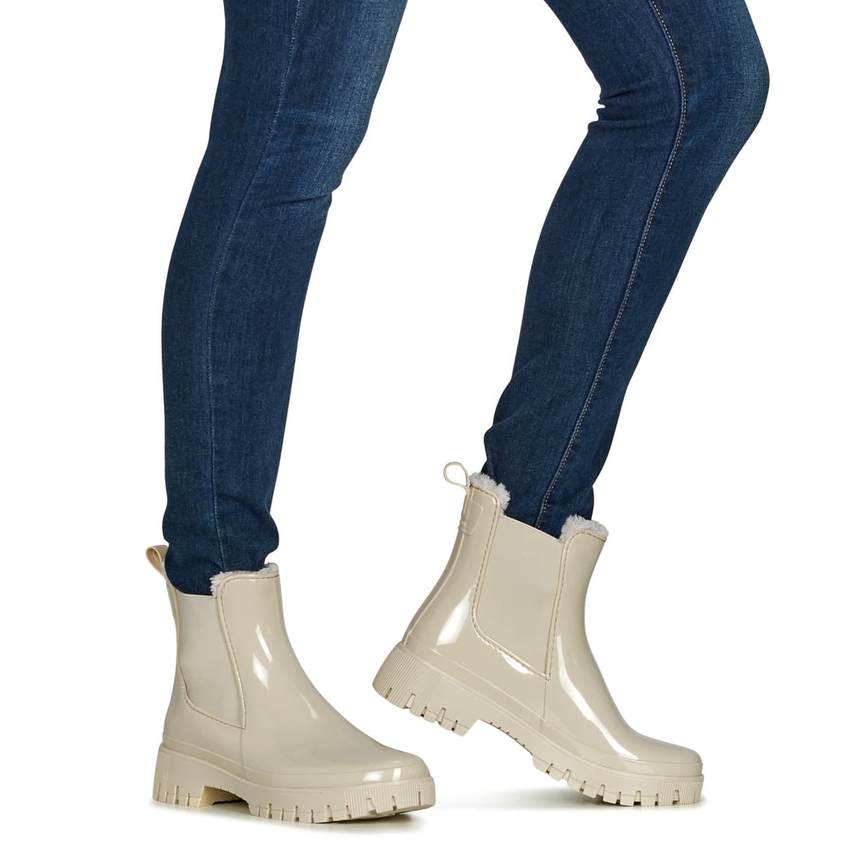 Women's Wellington Boots Lemon Jelly Beige