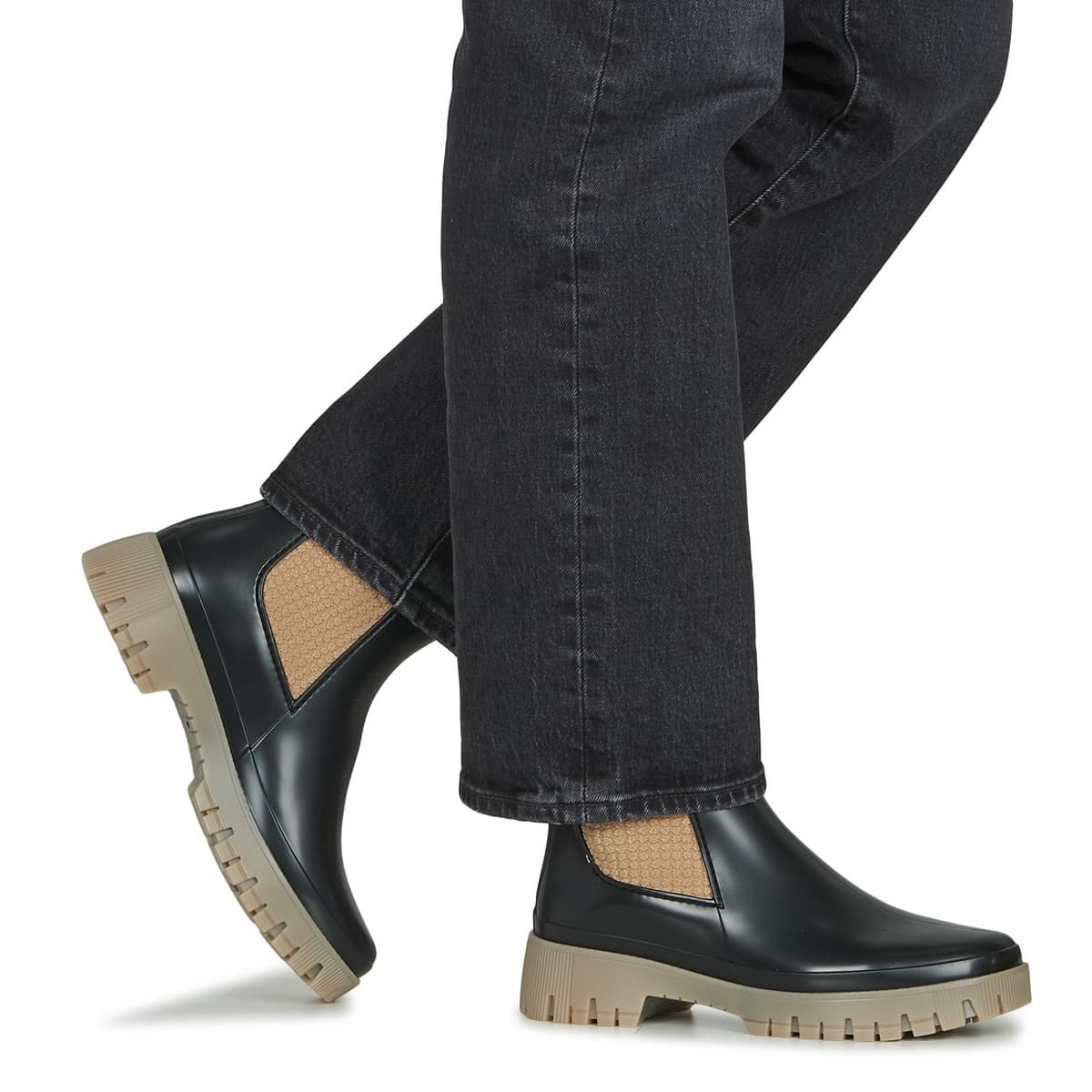 Women's Wellington Boots Lemon Jelly Black