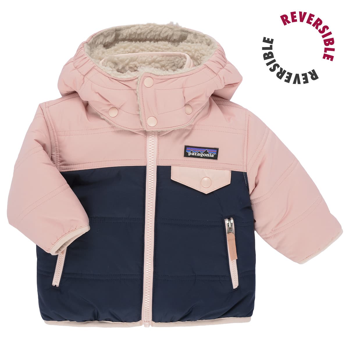 Χοντρό Μπουφάν Patagonia BABY REVERSIBLE TRIBBLES HOODY