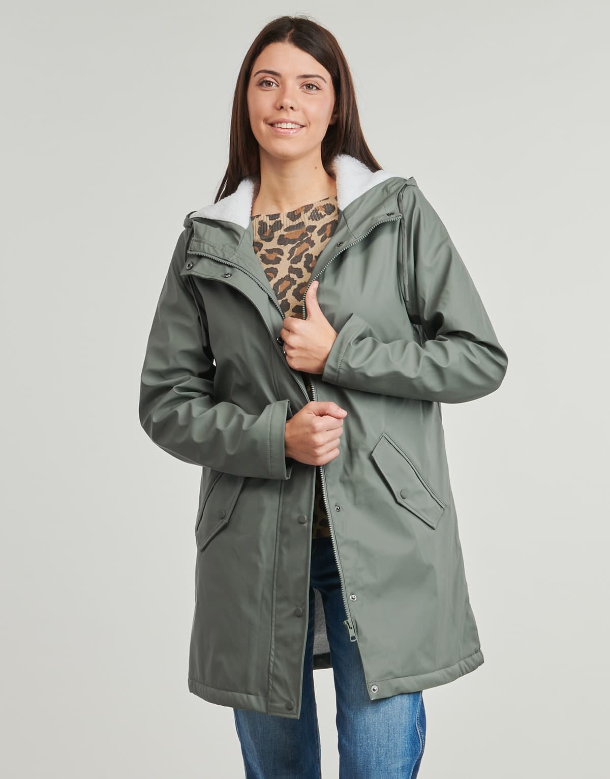 Women's Parkas Only Green