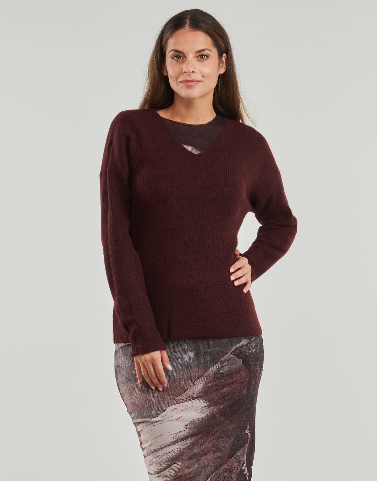 Women's Sweaters Only Bordeaux