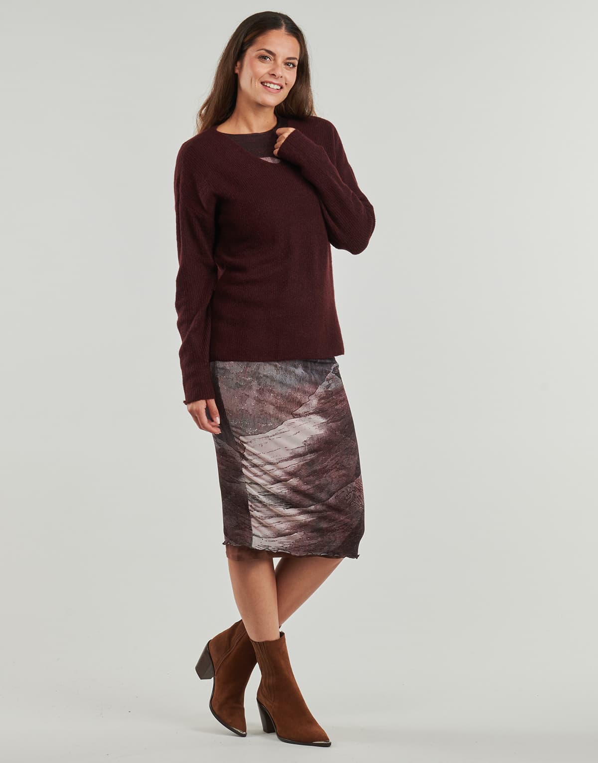 Women's Sweaters Only Bordeaux