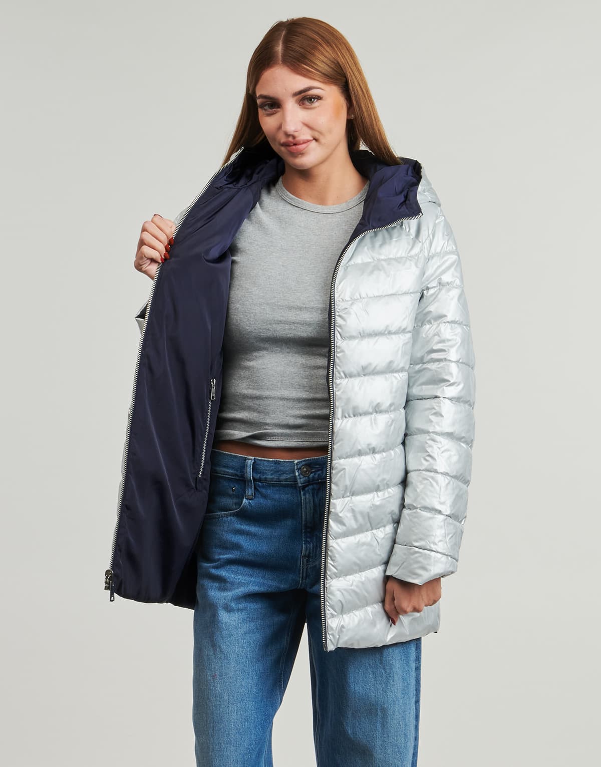 Women's Parkas Only Blue