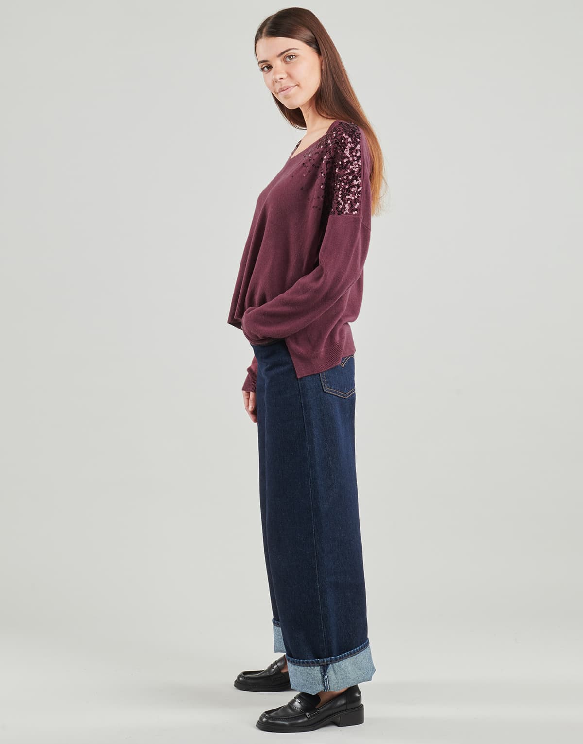 Women's Sweaters Only Purple