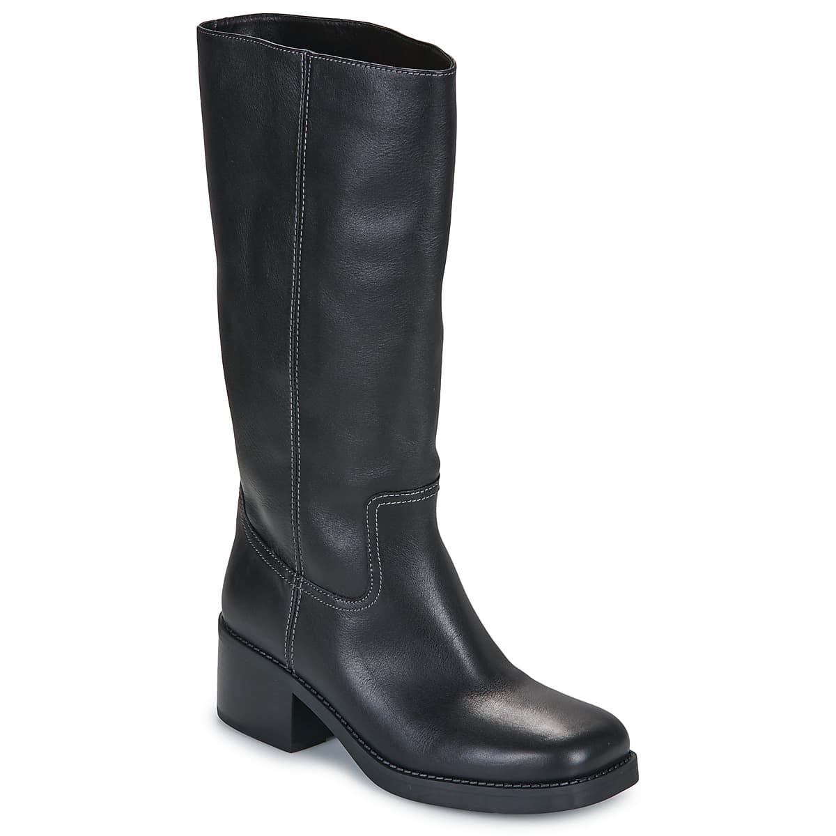 Μπότες με τακούνι Coach TALL LEATHER BOOT