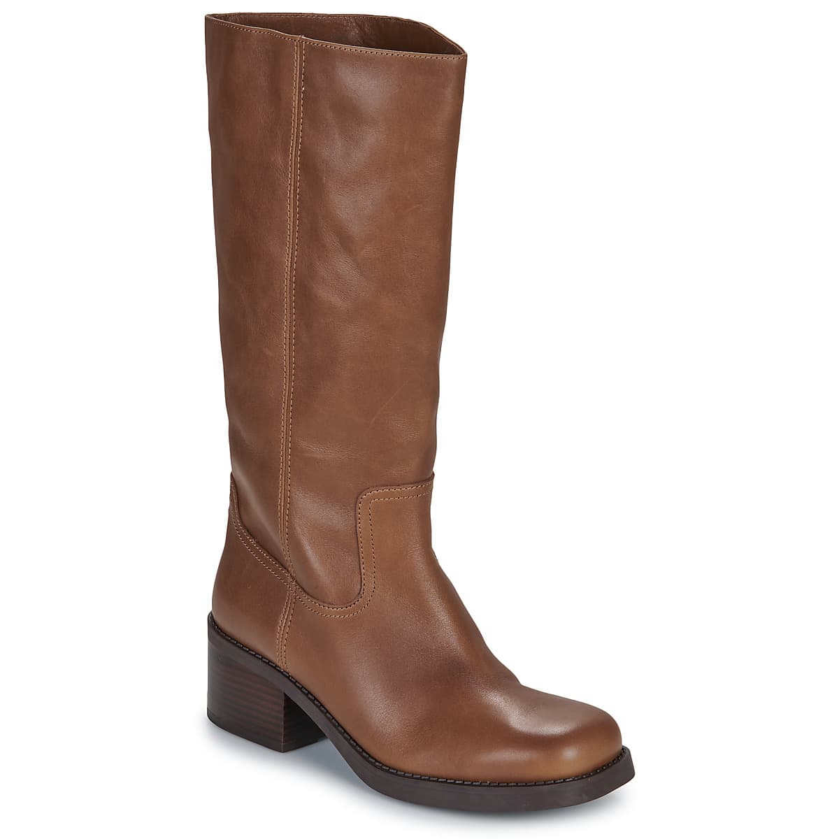 Μπότες με τακούνι Coach TALL LEATHER BOOT