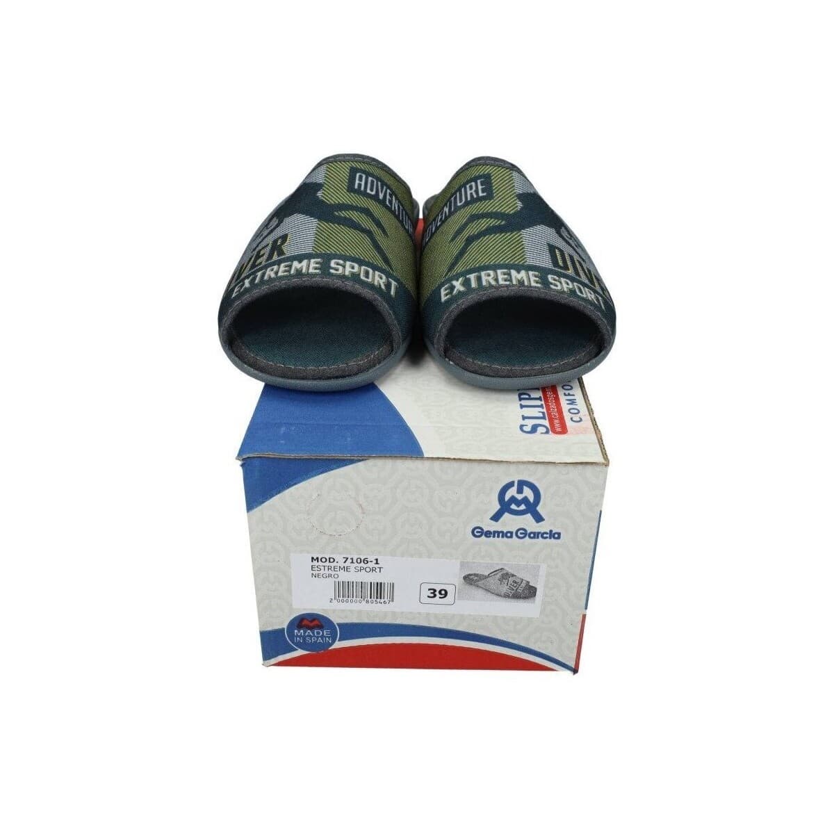 Men's House Slippers Gema Garcia Black