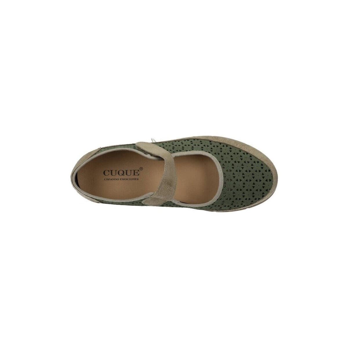 Women's Ballet Flats Cuque Creando Emociones Green