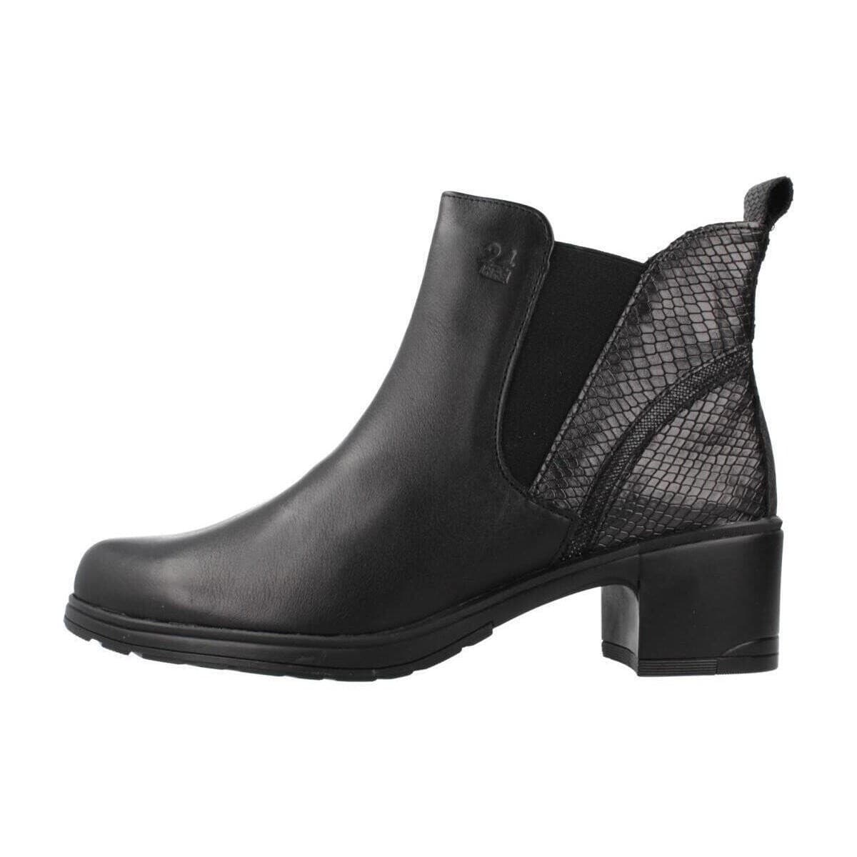 Women's Ankle Boots 24 Hrs Black