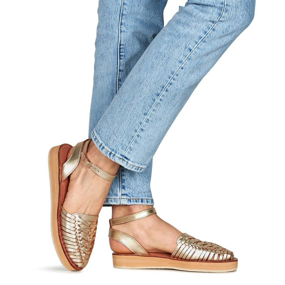 Women's Platforms Mapache Gold