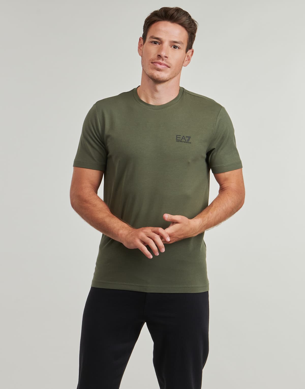 Men's T-Shirts EA7 Khaki