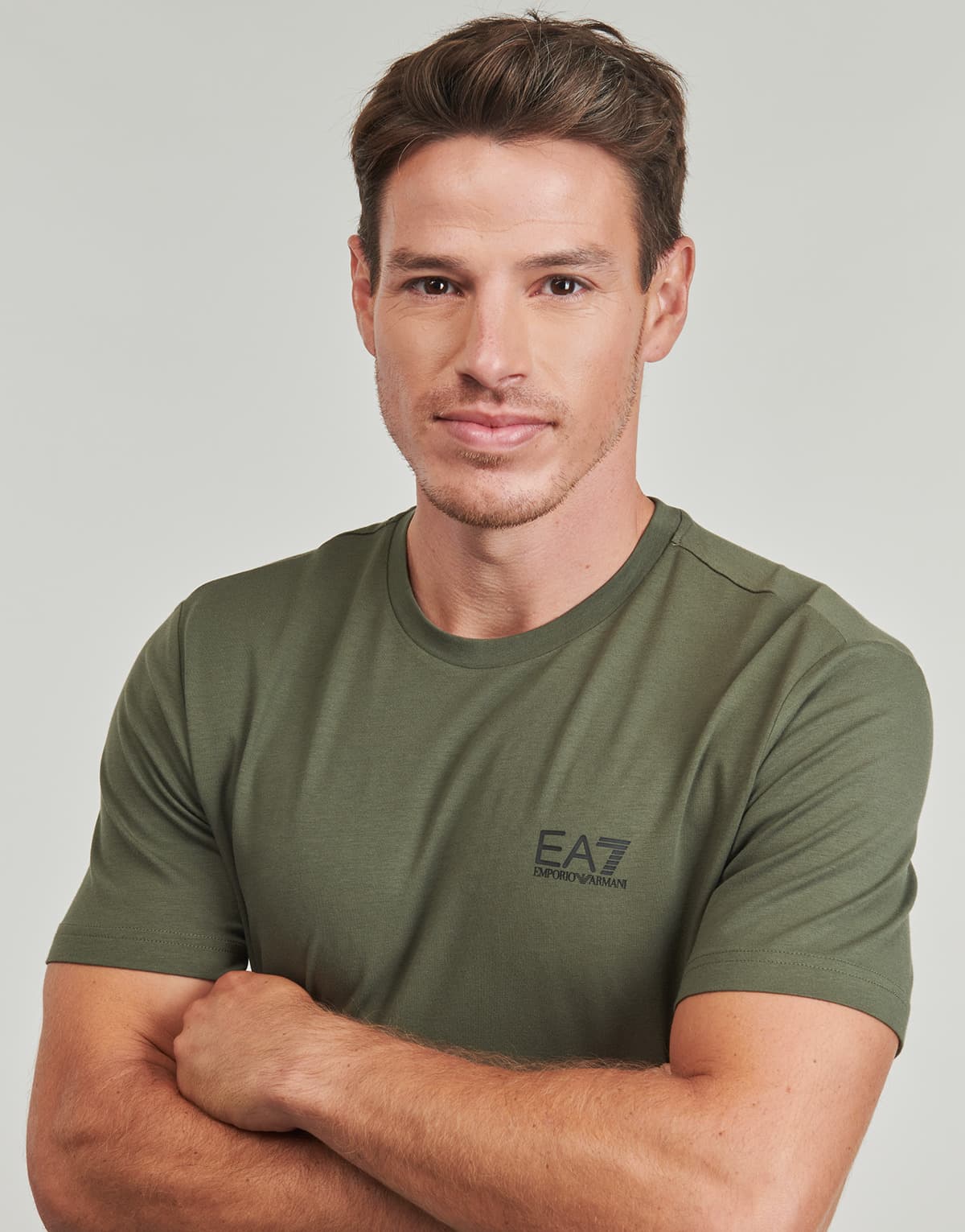 Men's T-Shirts EA7 Khaki