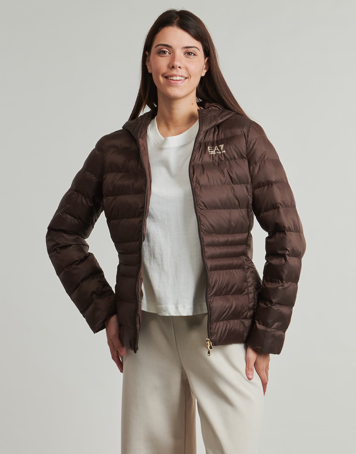 Women's Jackets EA7 Brown