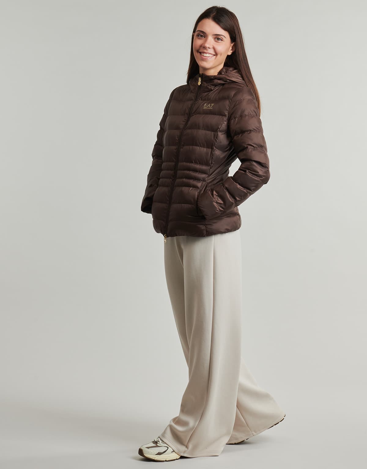 Women's Jackets EA7 Brown