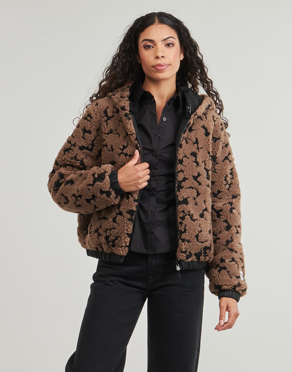 Women's Jackets EA7 Brown