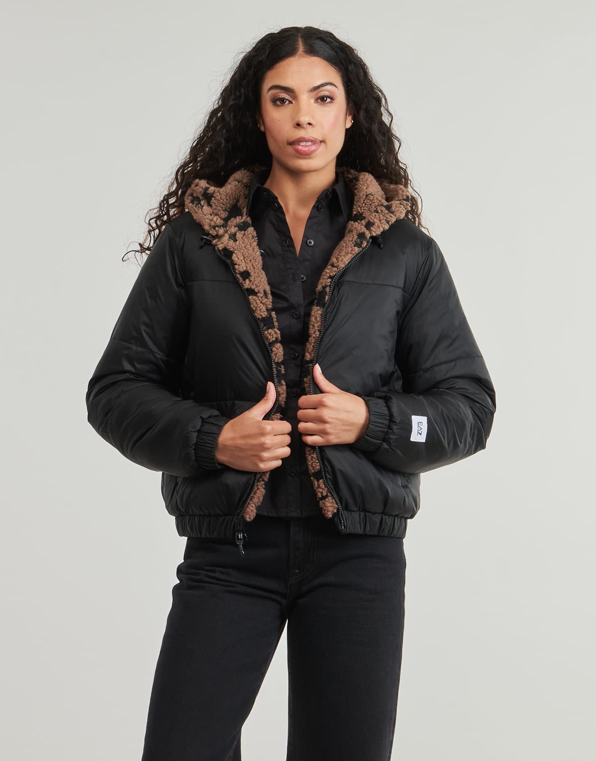 Women's Jackets EA7 Brown