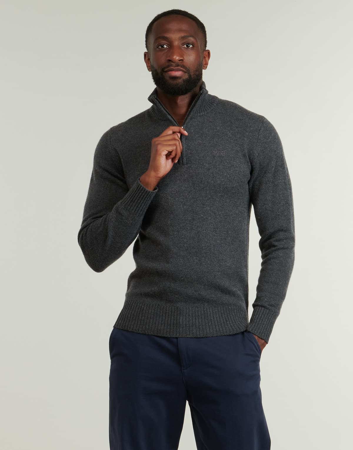 Men's Sweaters Schott Gray