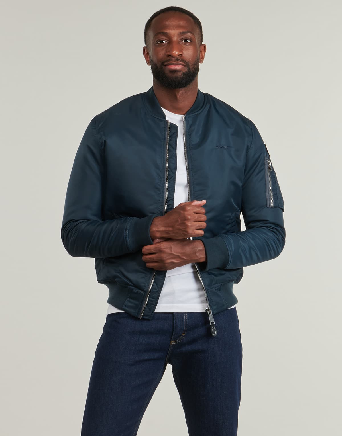 Men's Jackets Schott Blue