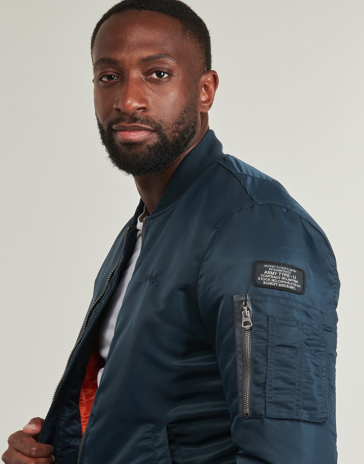 Men's Jackets Schott Blue