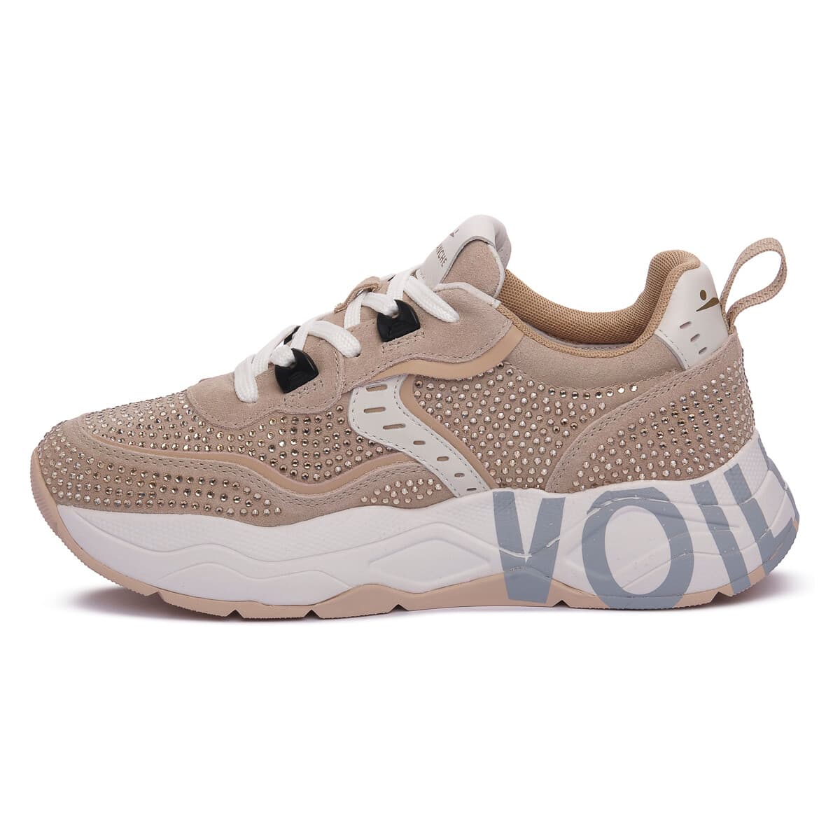 Women's Sneakers Voile Blanche Beige
