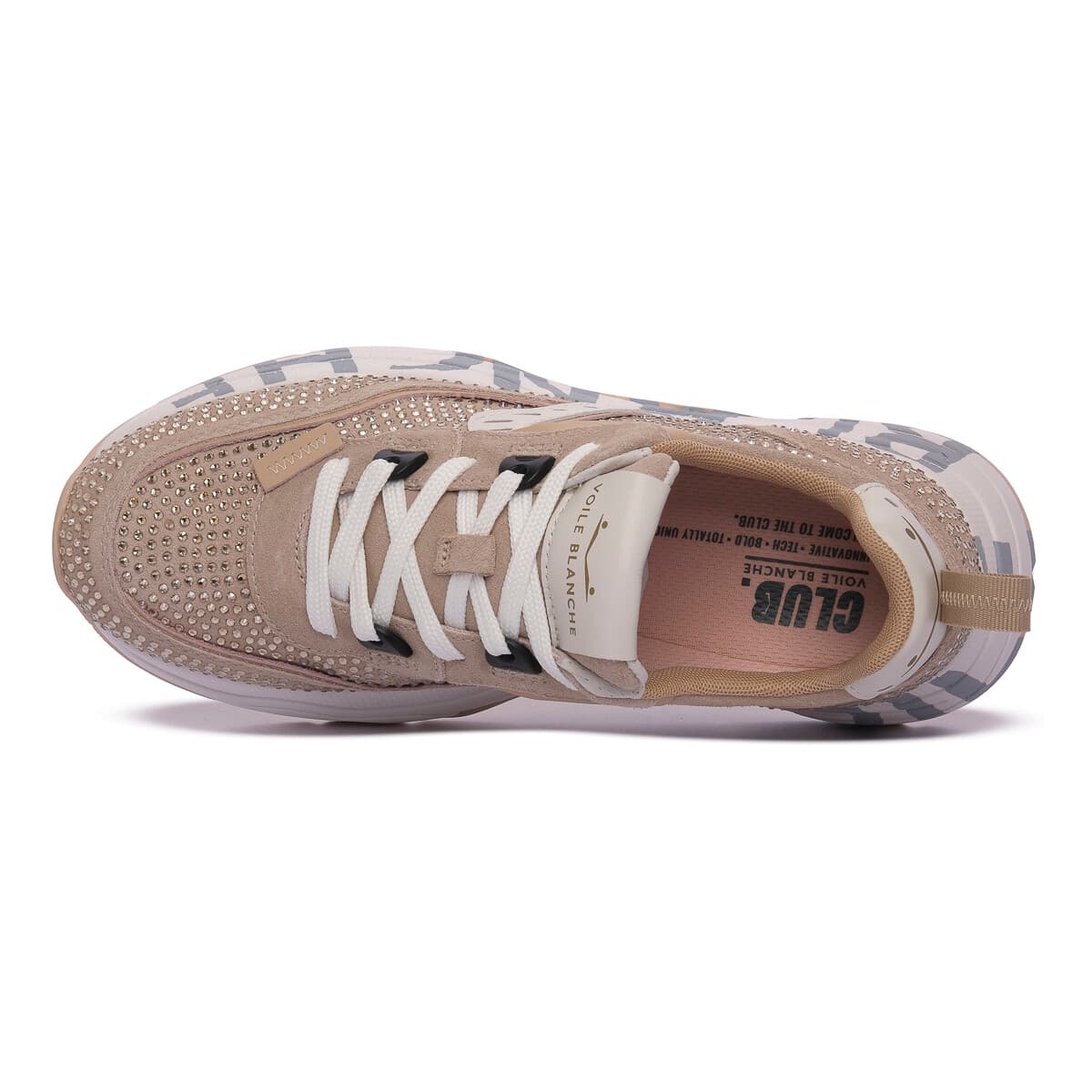 Women's Sneakers Voile Blanche Beige