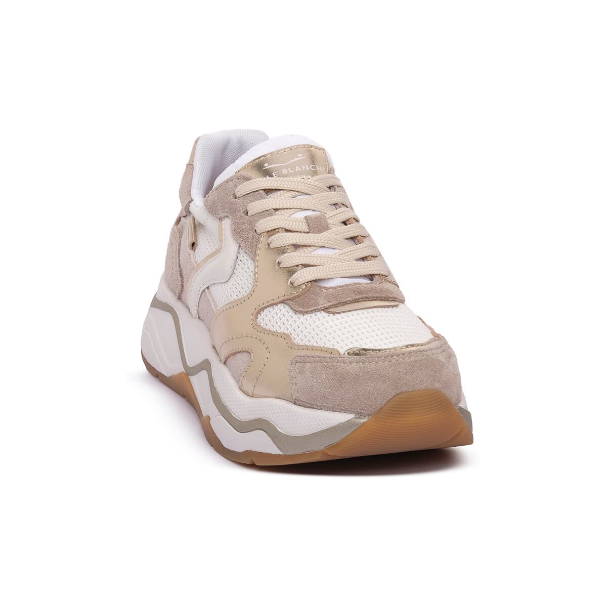 Women's Sneakers Voile Blanche Beige