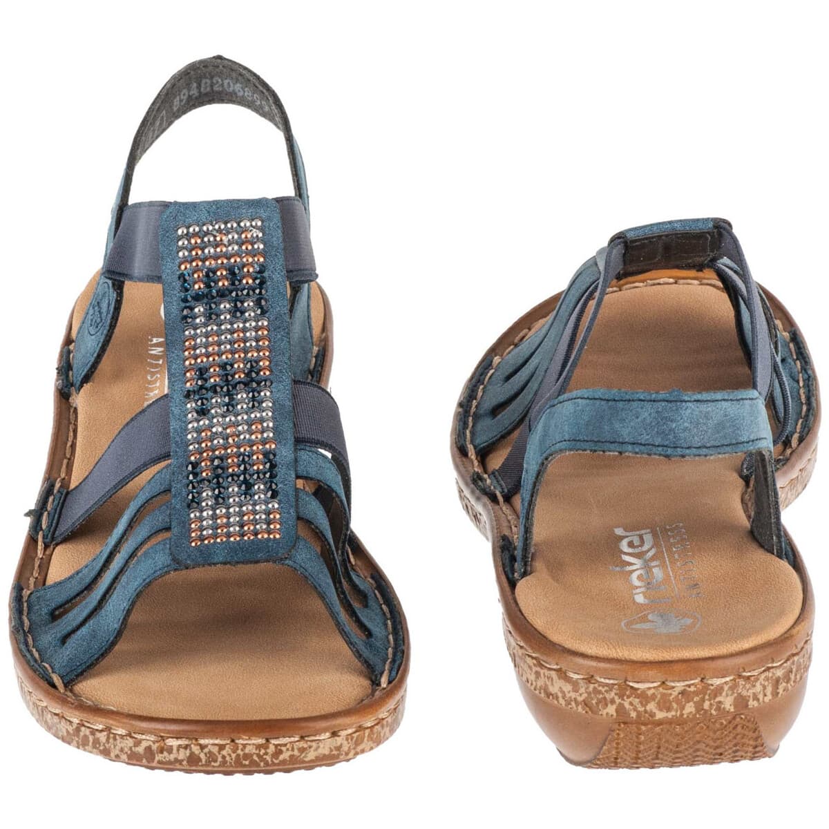 Women's Sports Sandals Rieker Blue