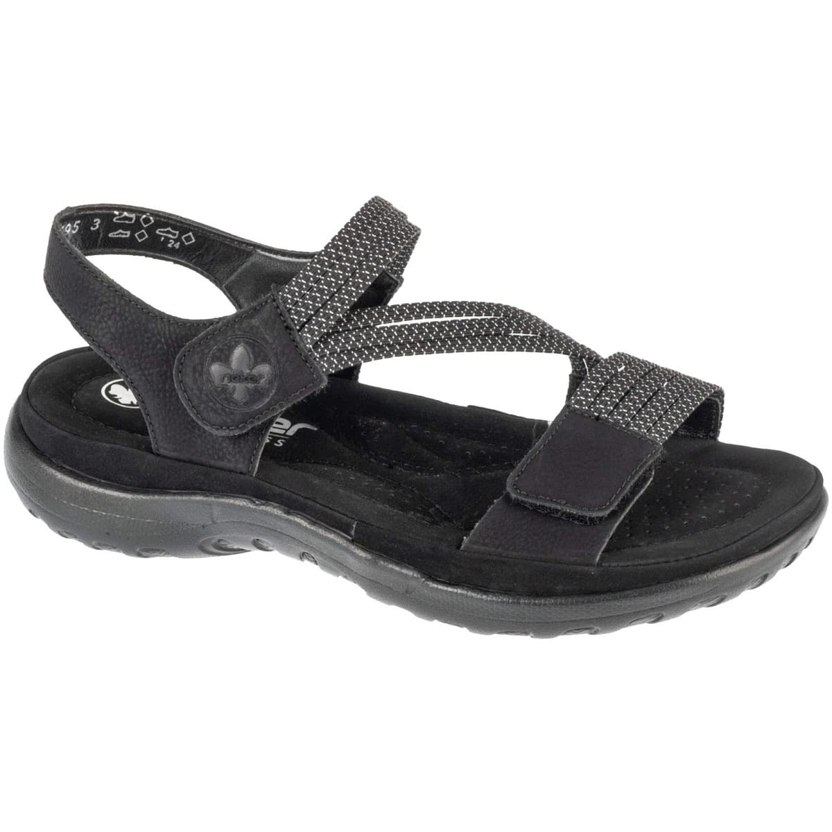 Women's Sports Sandals Rieker Black