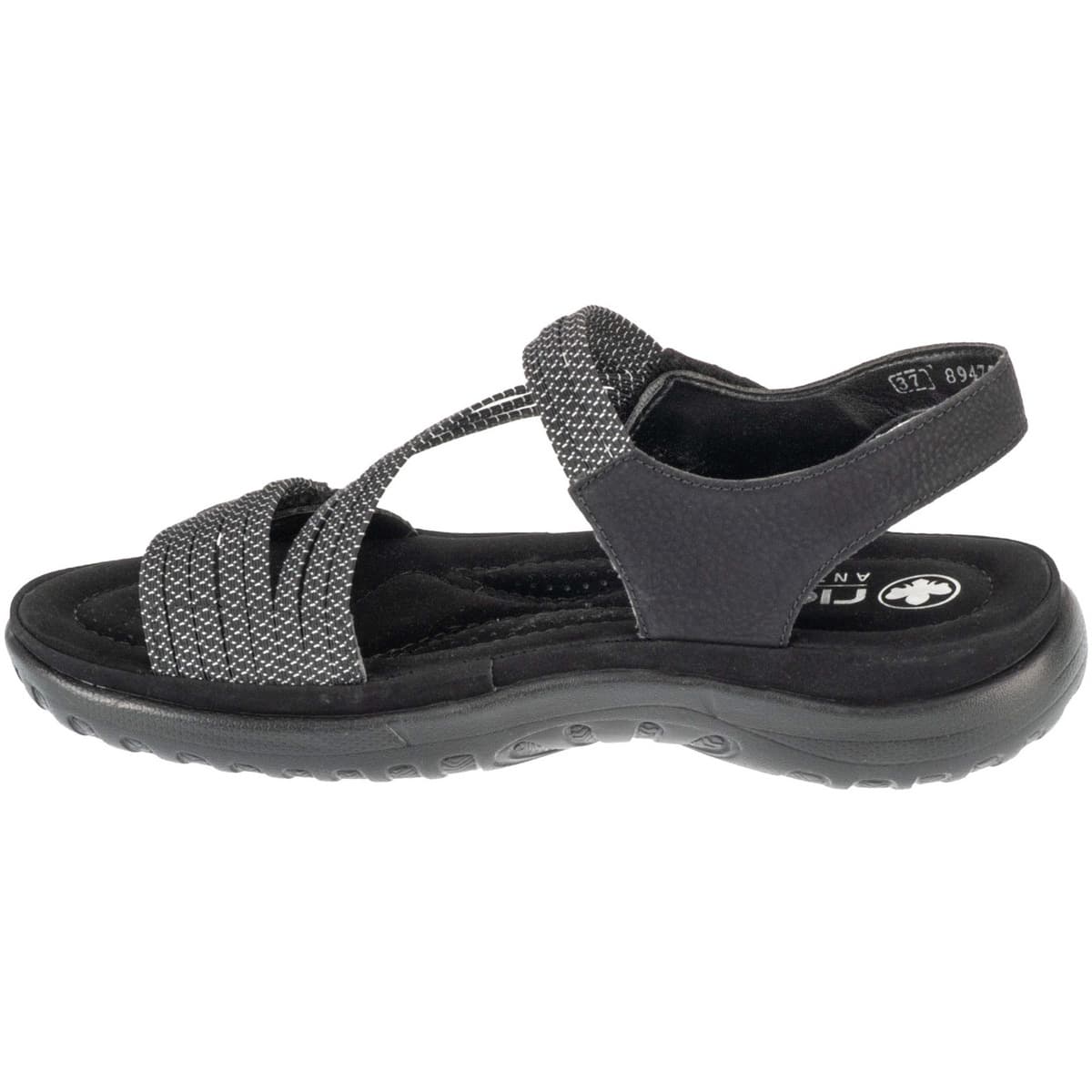 Women's Sports Sandals Rieker Black