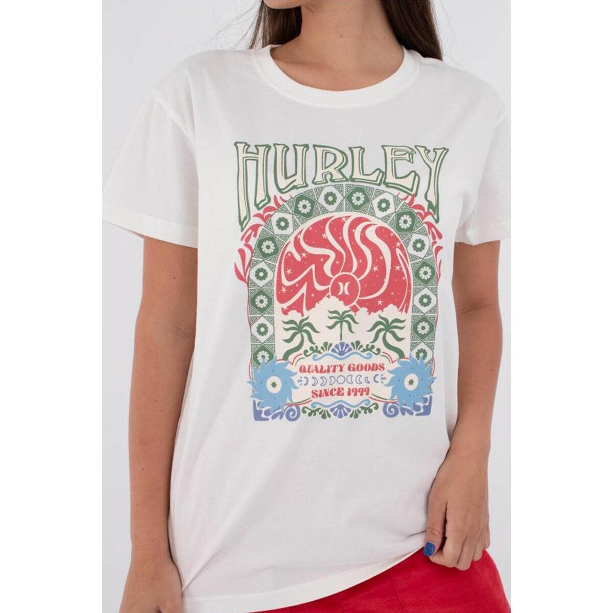 Women's T-Shirts Hurley White