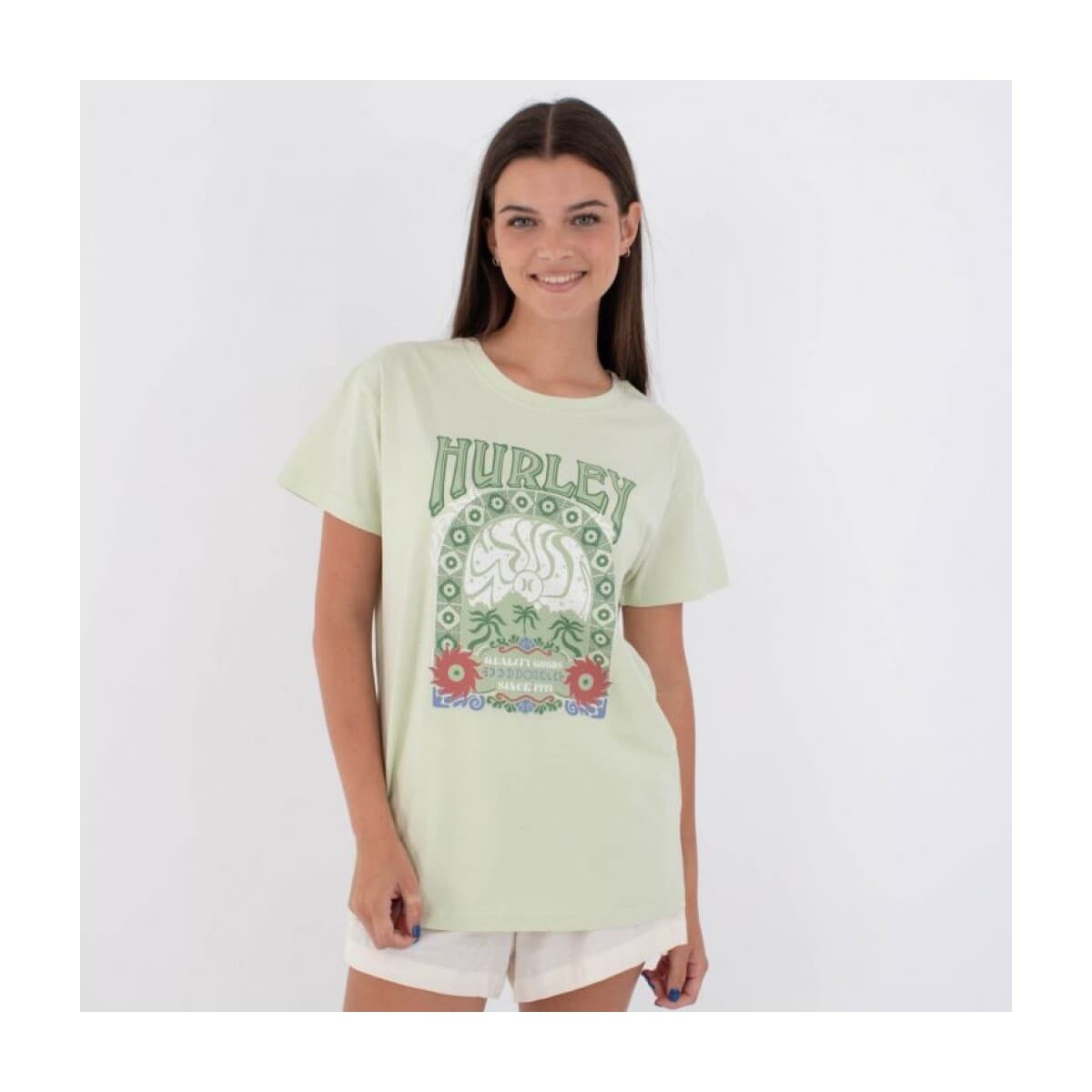 Women's T-Shirts Hurley Green