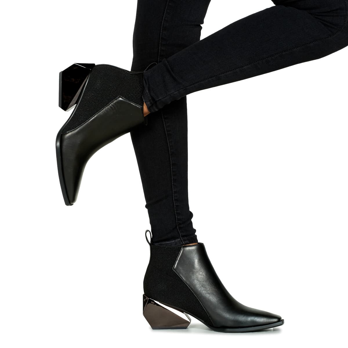 Women's Ankle Boots United nude Black