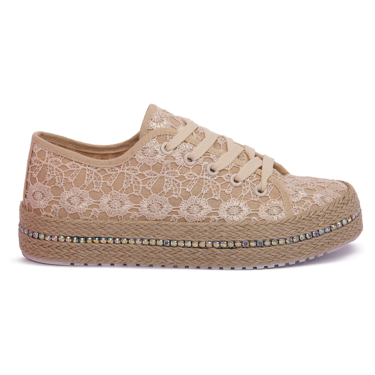 Women's Gym Shoes Laura Biagiotti Beige