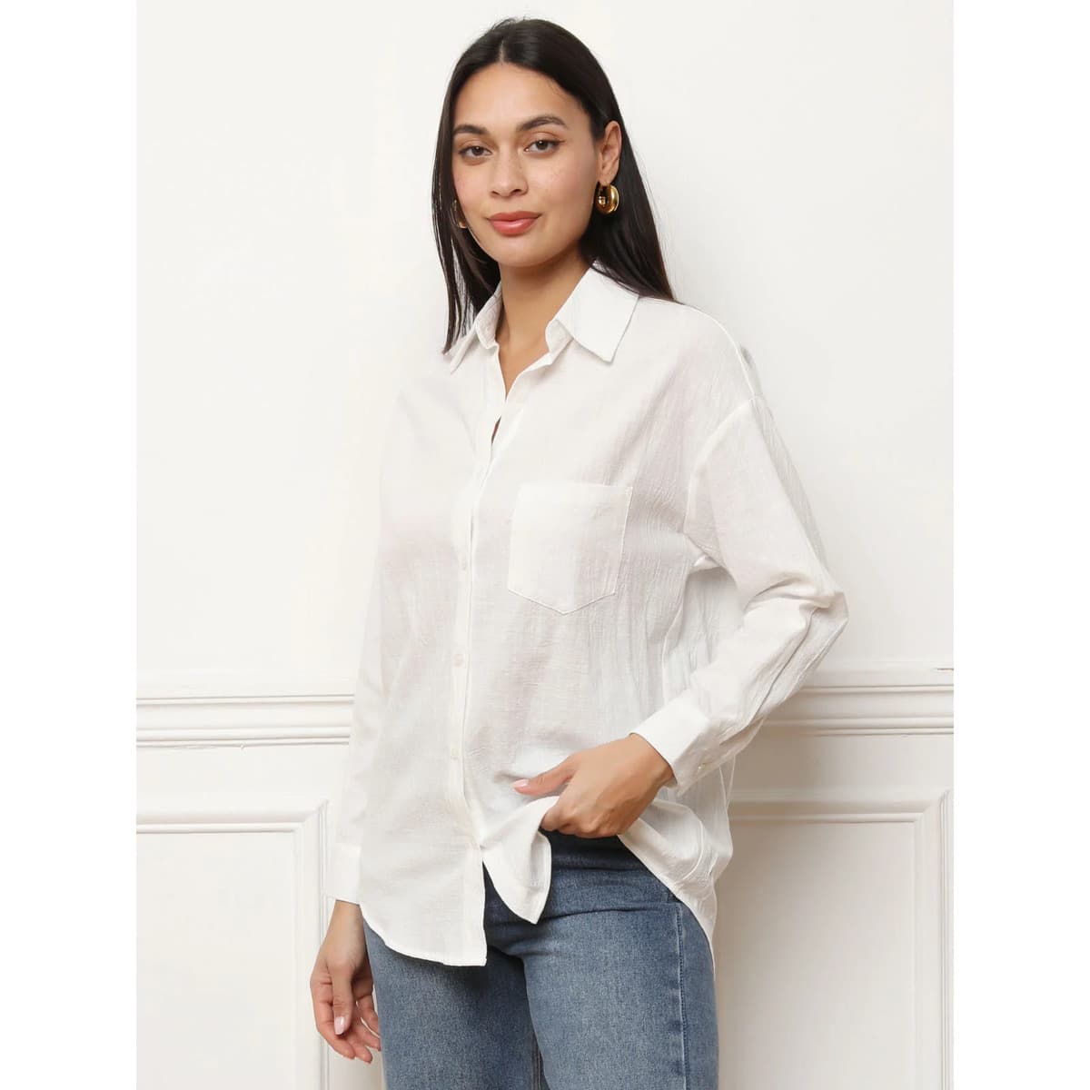Women's Shirts La Modeuse White