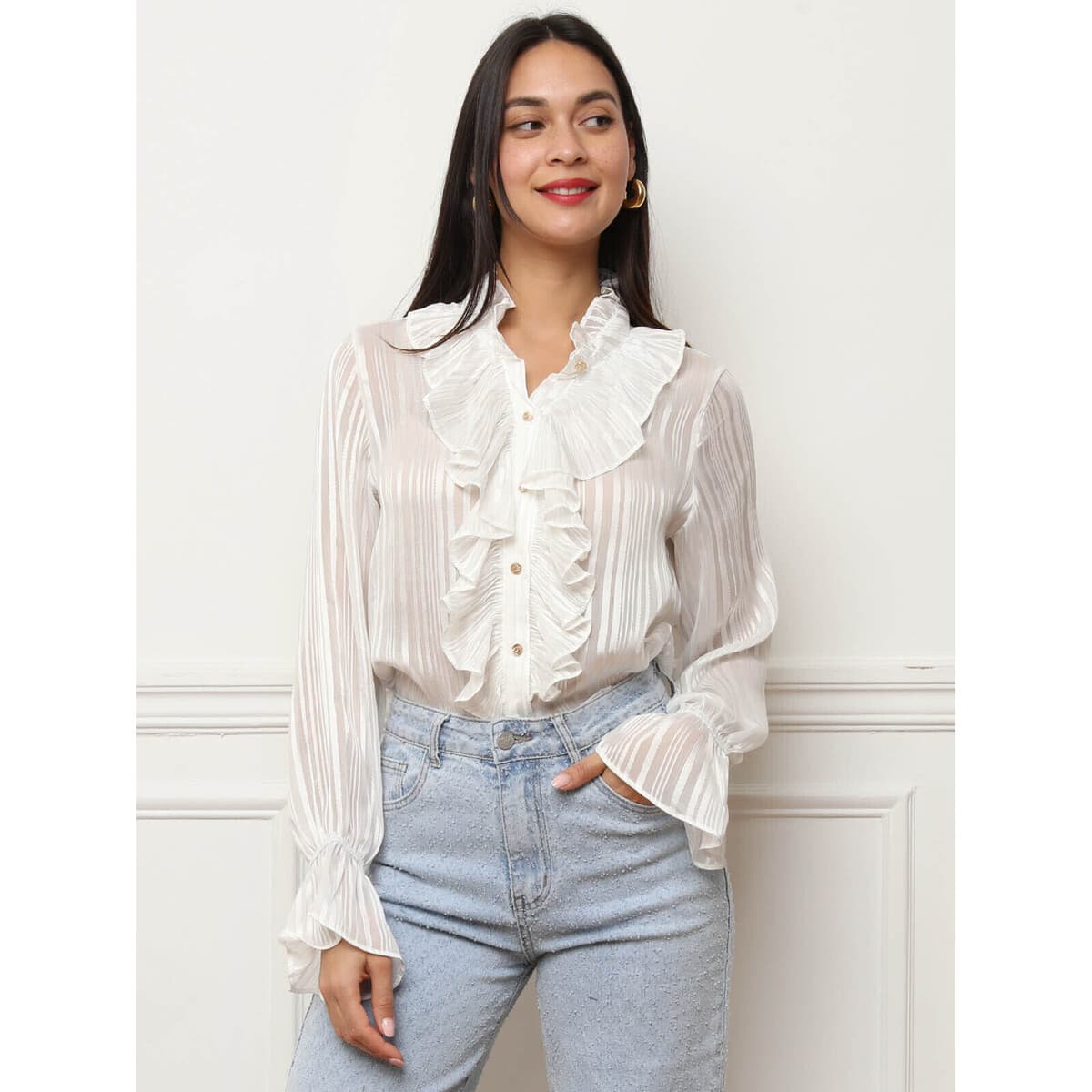 Women's Shirts La Modeuse White