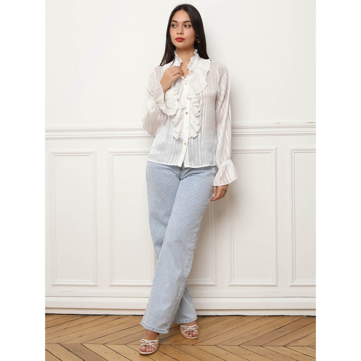 Women's Shirts La Modeuse White