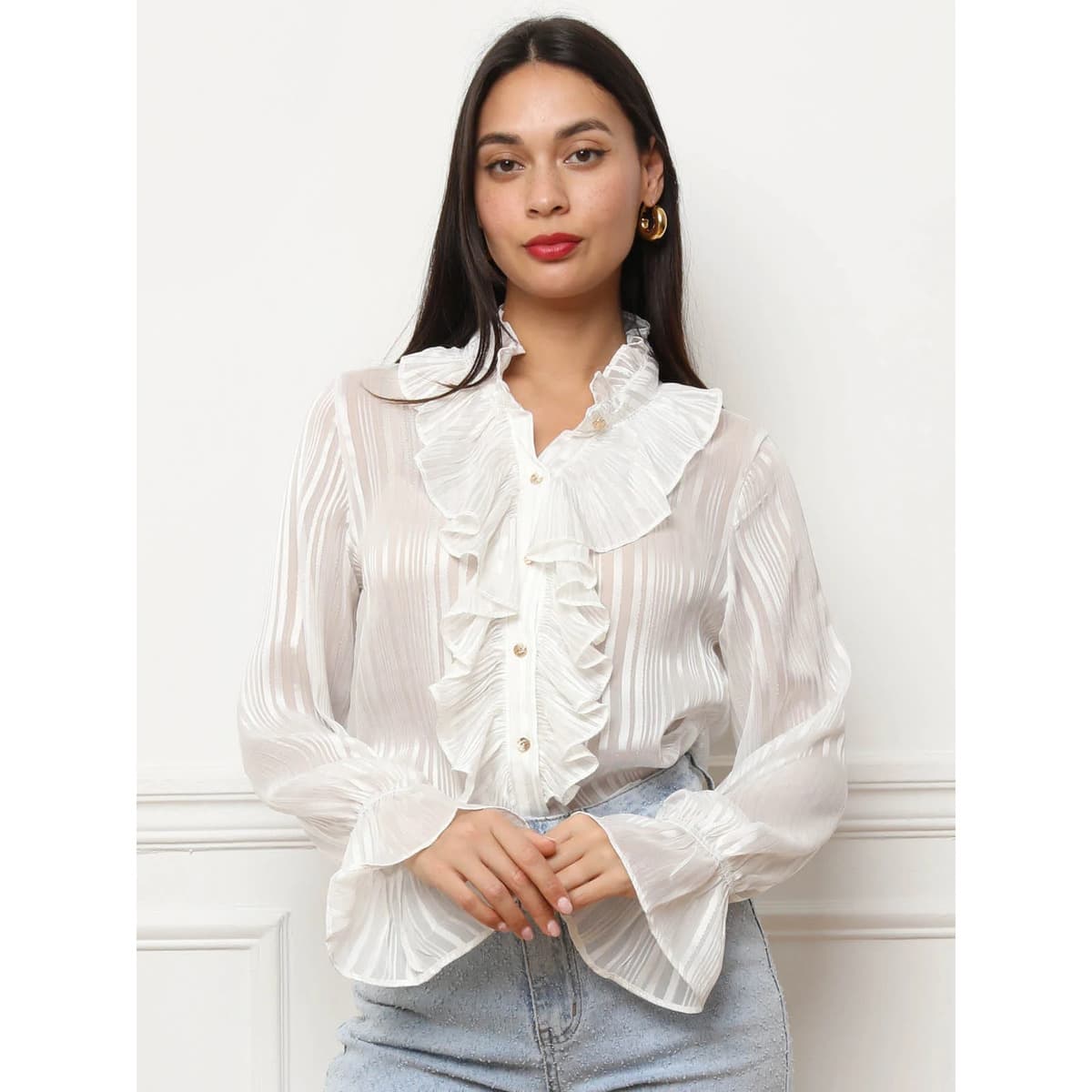 Women's Shirts La Modeuse White