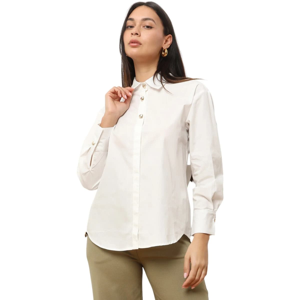 Women's Shirts La Modeuse White