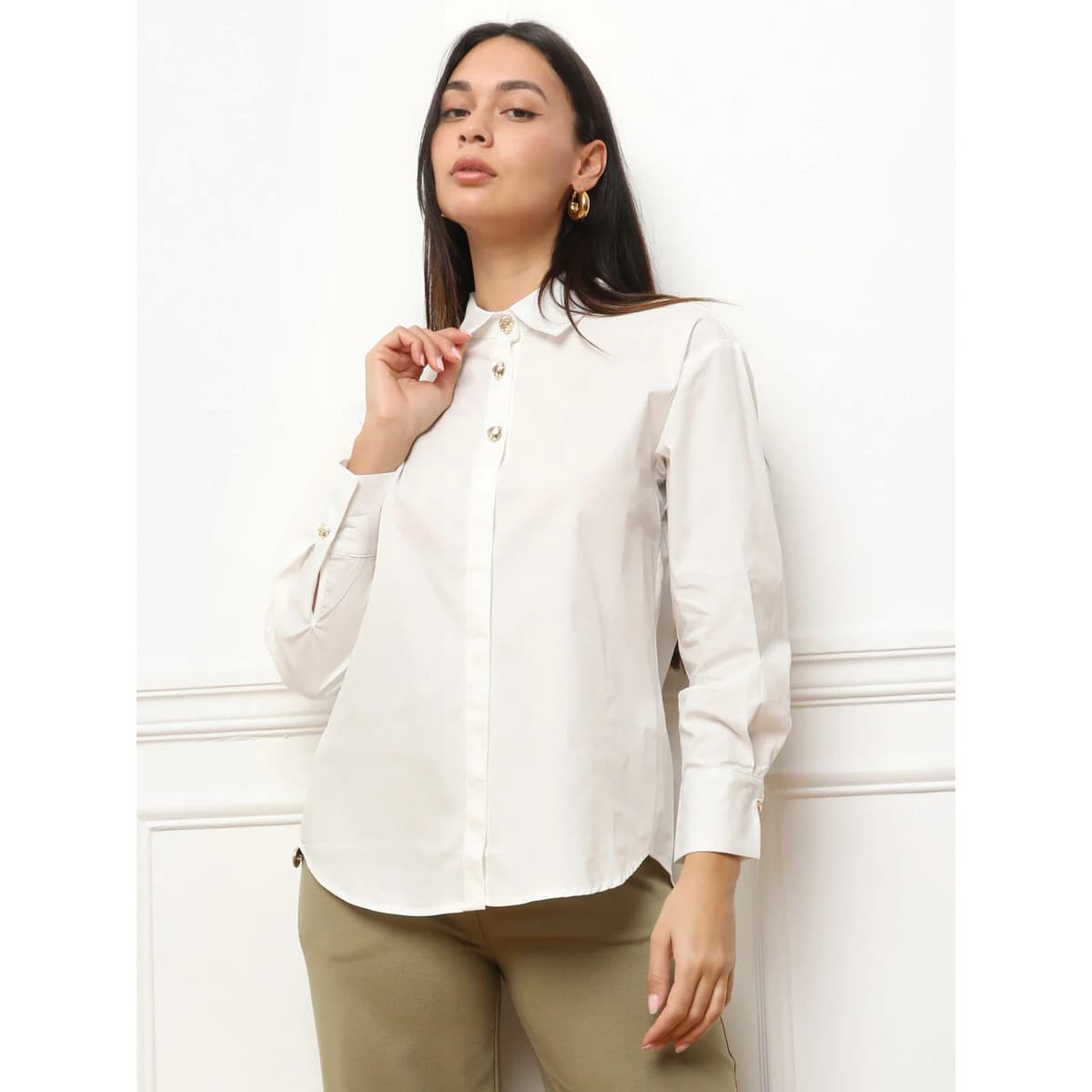 Women's Shirts La Modeuse White
