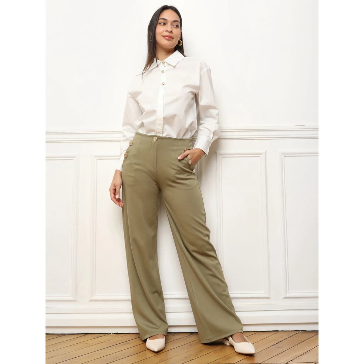 Women's Shirts La Modeuse White