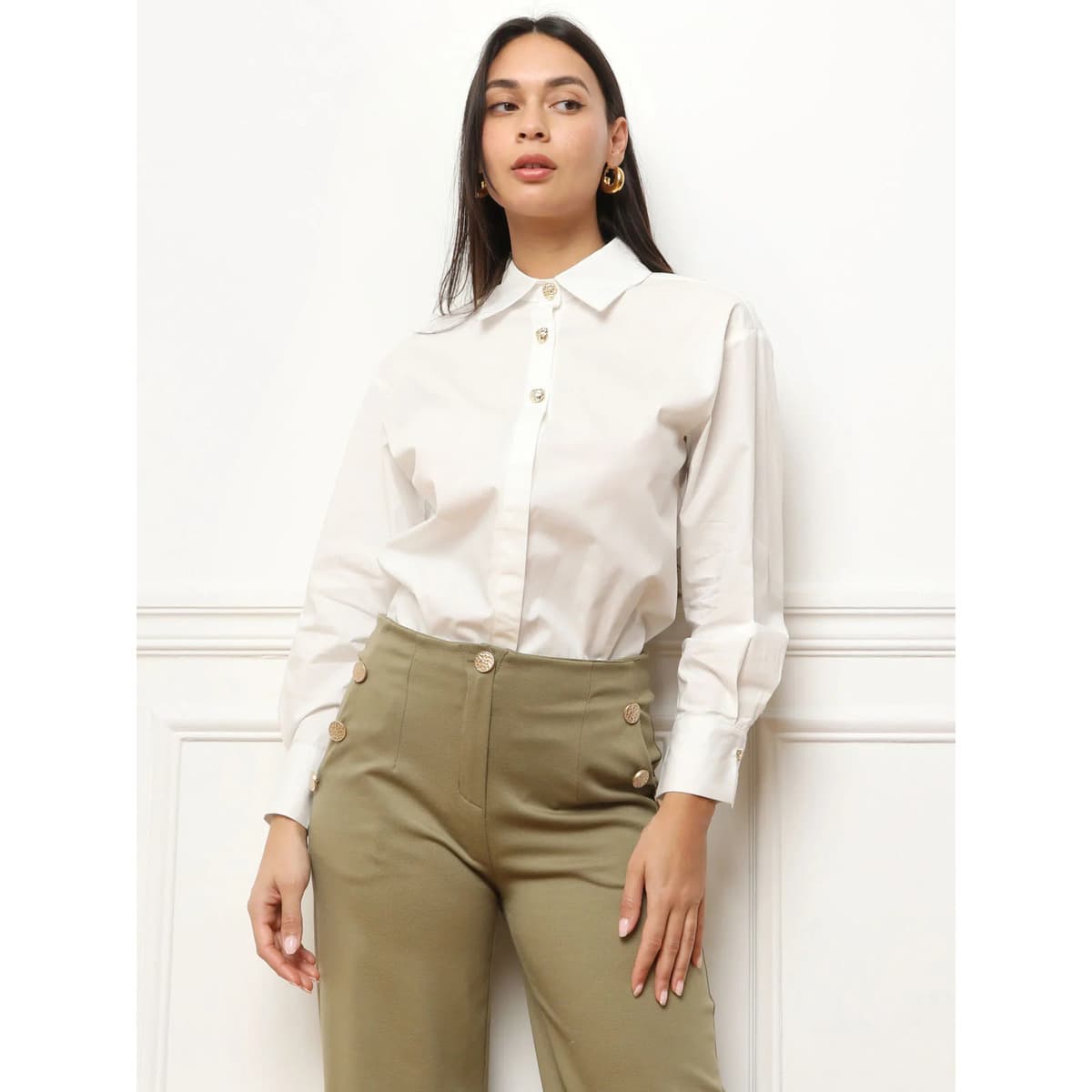 Women's Shirts La Modeuse White